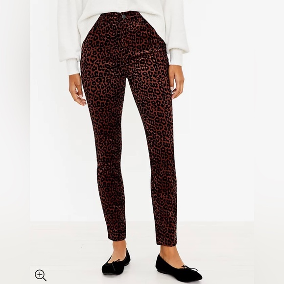 ANN TAYLOR Leopard Print Skinny
Corduroy Pants. Send offers - Picture 2 of 4